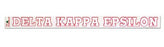 Delta Kappa Epsilon Back Of The Window Long Sticker