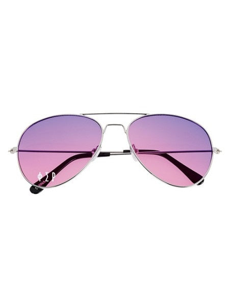 Phi Sigma Rho Ocean Gradient OZ Letter Sunglasses
