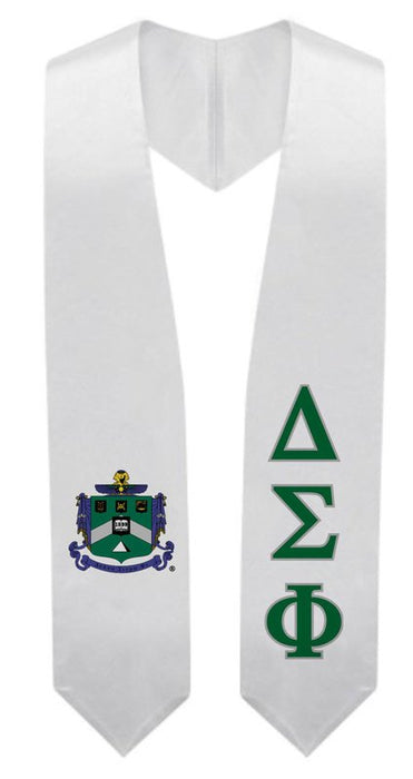 Delta Sigma Phi Super Crest Graduation Stole