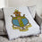 Delta Gamma Color Crest Afghan Blanket Throw