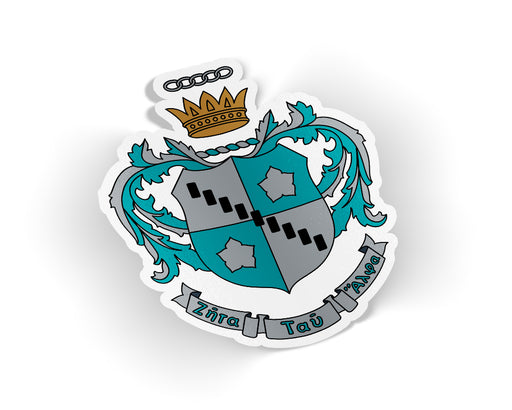 Zeta Tau Alpha Die Cut Crest Decal