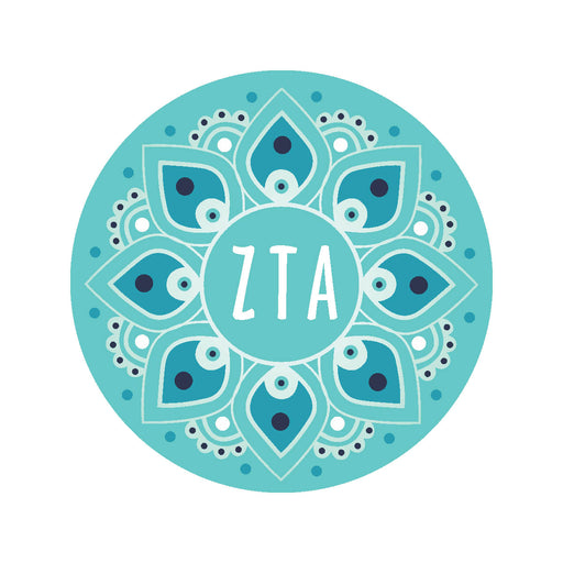 Zeta Tau Alpha Mandala Sticker