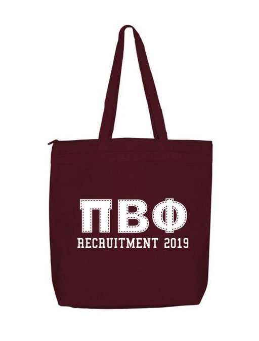 Pi Beta Phi Collegiate Letters Event Tote Bag