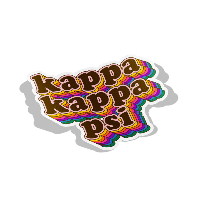 Kappa Kappa Psi Retro Sorority Decal