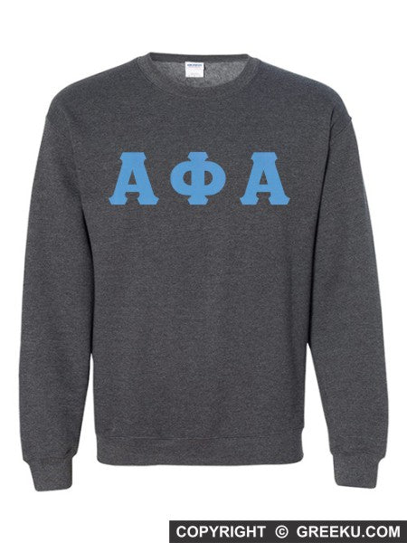 Alpha Phi Alpha Crewneck Letters Sweatshirt