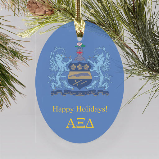 Alpha Xi Delta Color Crest Ornament