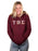 Tau Beta Sigma Unisex Hooded Sweatshirt with Sewn-On Letters