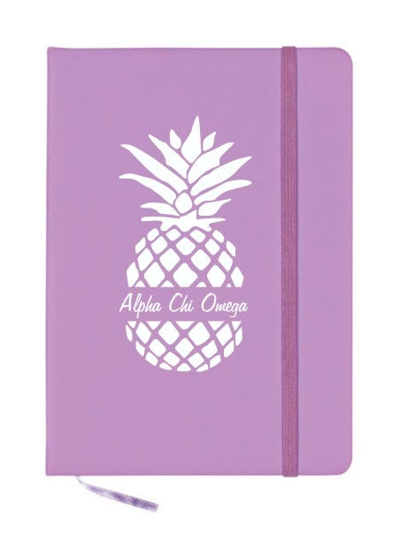 Alpha Chi Omega Pineapple Notebook