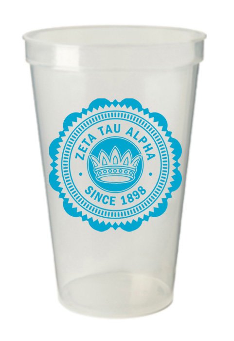 Zeta Tau Alpha Classic Oldstyle Giant Plastic Cup
