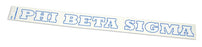 Phi Beta Sigma Back Of The Window Long Sticker
