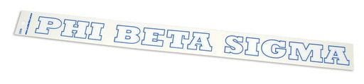 Phi Beta Sigma Back Of The Window Long Sticker