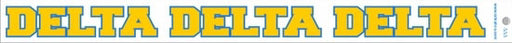Delta Delta Delta Back Of The Window Long Sticker