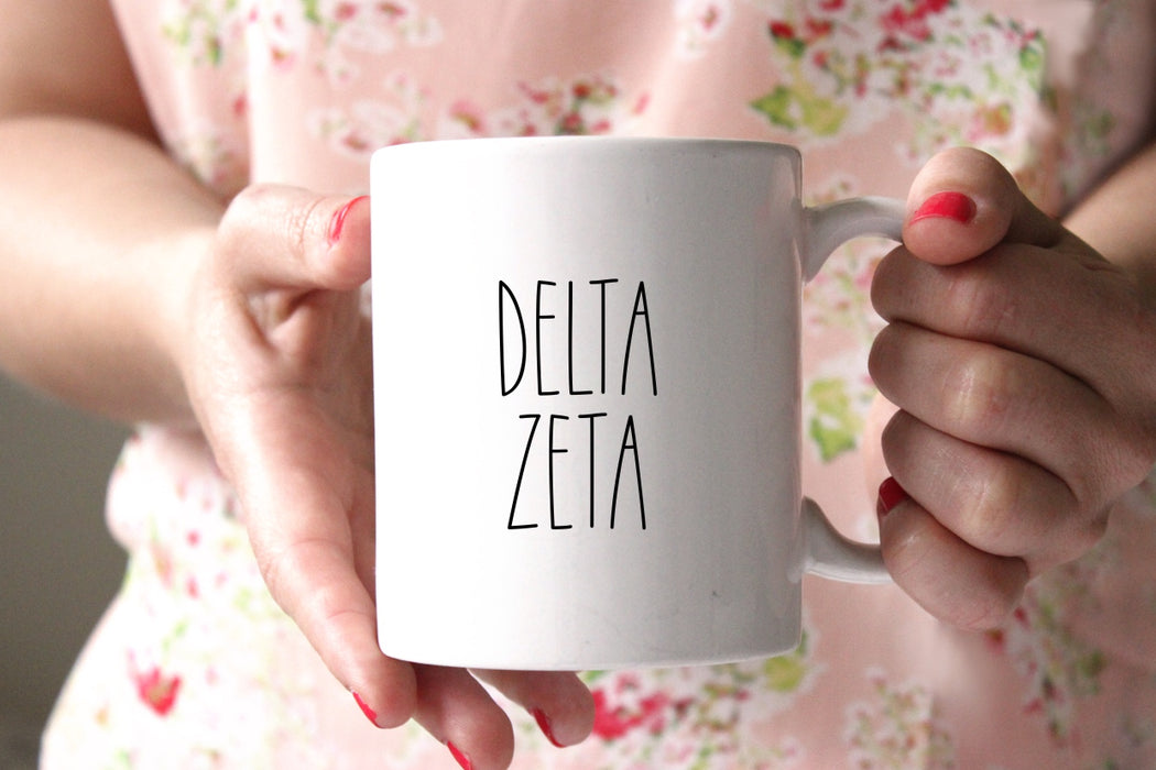 Delta Zeta Modern Coffee Mug