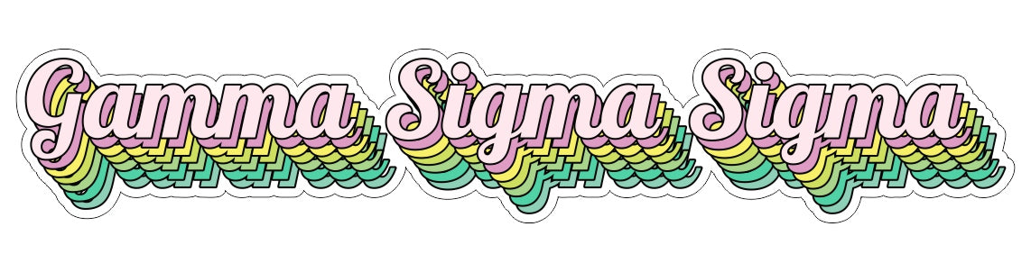 Gamma Sigma Sigma New Hip Stepped Sticker