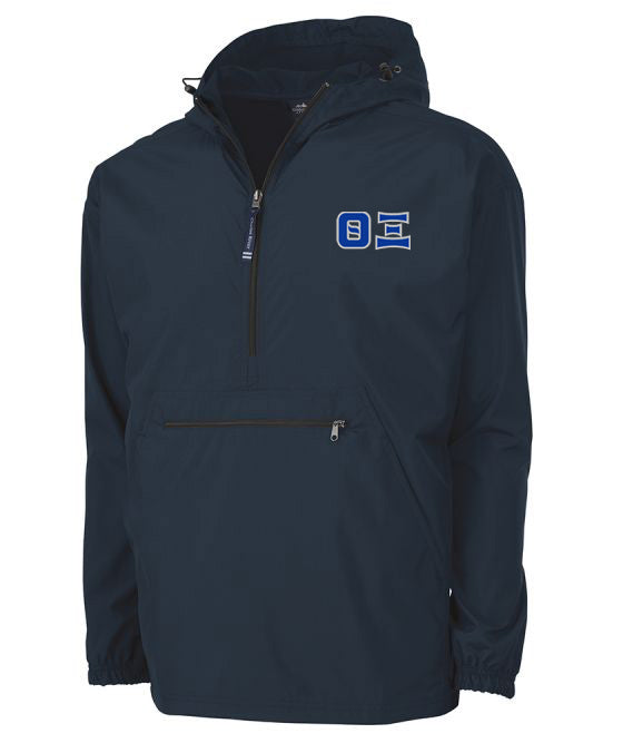 Theta Xi Embroidered Pack and Go Pullover