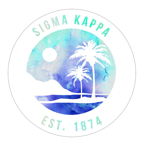 Sigma Kappa Oasis Sticker