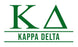 Kappa Delta Custom Greek Letter Sticker - 2.5
