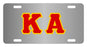 Kappa Alpha Fraternity License Plate Cover