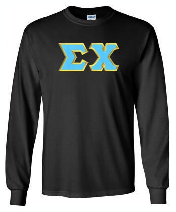 Sigma Chi Long Sleeve Greek Lettered Tee