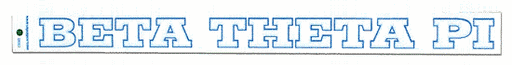 Beta Theta Pi Back Of The Window Long Sticker