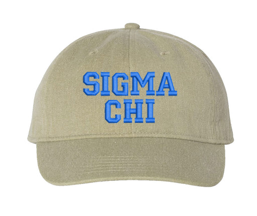 Sigma Chi Comfort Colors Varsity Hat