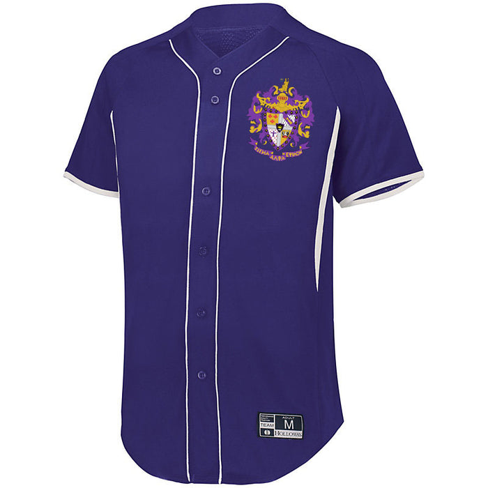 Sigma Alpha Epsilon 7 Full Button Baseball Jersey