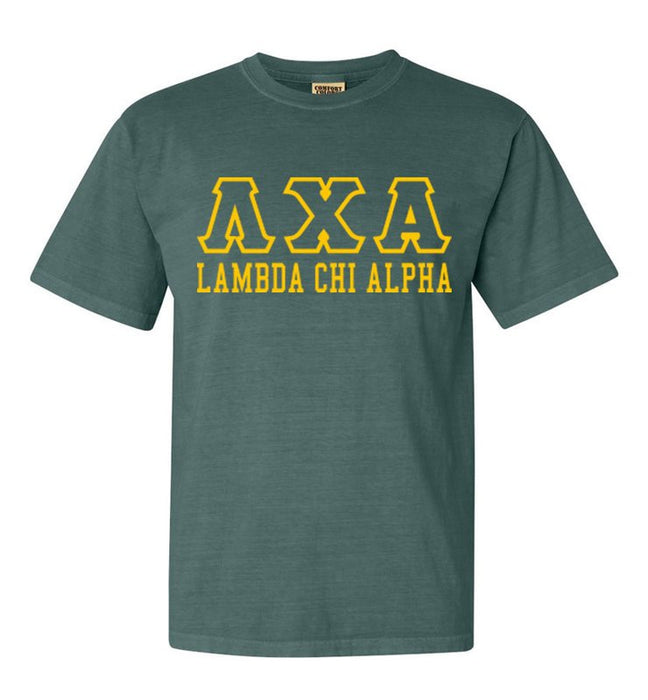 Lambda Chi Alpha Custom Comfort Colors Greek T-Shirt