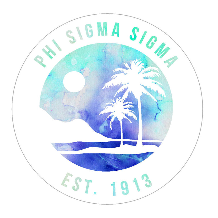 Phi Sigma Sigma Oasis Sticker