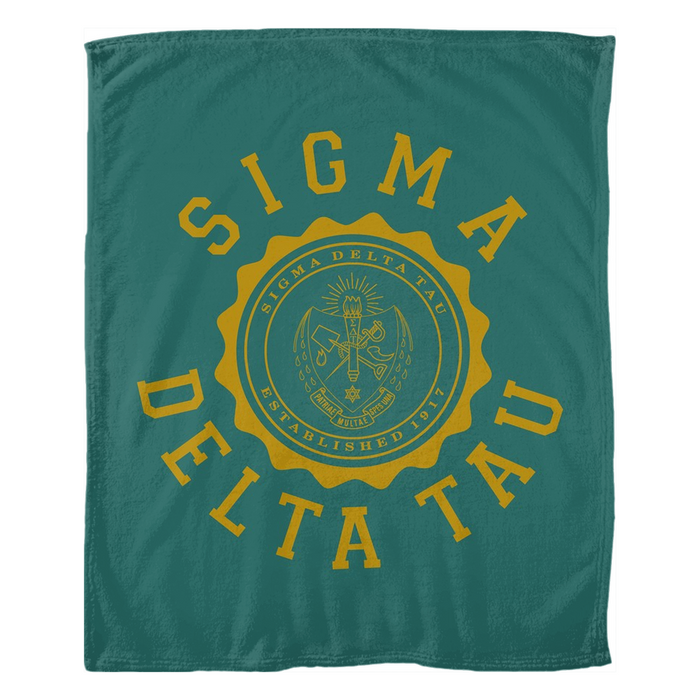 Sigma Delta Tau Seal Fleece Blankets Sigma Delta Tau Seal Fleece Blankets