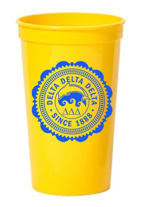 Delta Delta Delta Classic Oldstyle Giant Plastic Cup