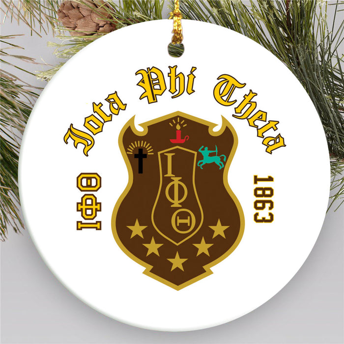 Iota Phi Theta Round Crest Ornament