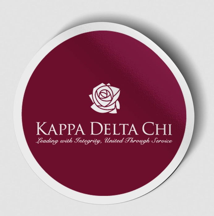 Kappa Delta Chi Logo Circle Sticker