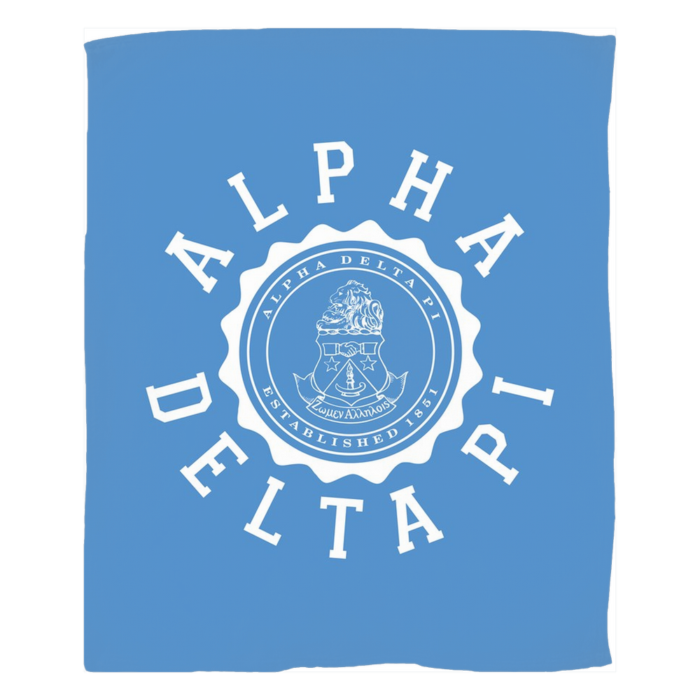 Alpha Delta Pi Seal Fleece Blankets Alpha Delta Pi Seal Fleece Blankets