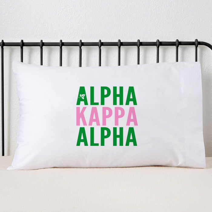 Alpha Kappa Alpha Sorority Pillowcase