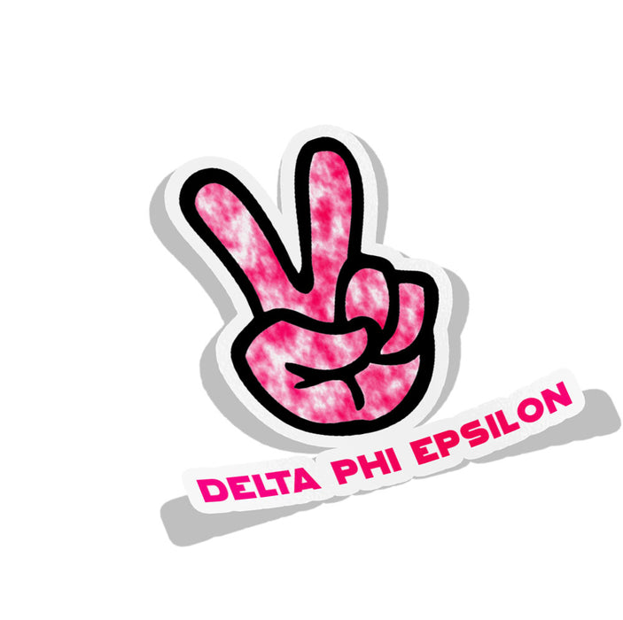 Delta Phi Epsilon Peace Sorority Decal