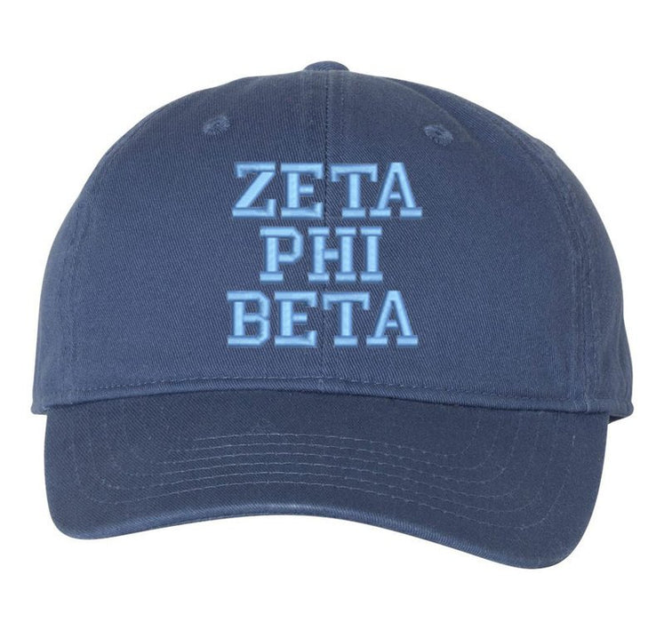 Zeta Phi Beta Comfort Colors Varsity Hat