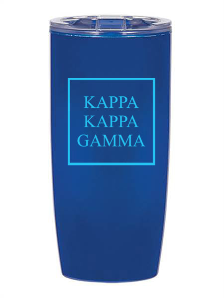Kappa Kappa Gamma Box Stacked 19 oz Everest Tumbler