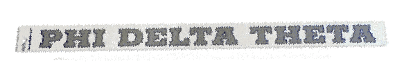 Phi Delta Theta Back Of The Window Long Sticker