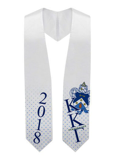 Kappa Kappa Gamma Super Crest Graduation Stole