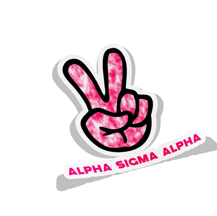 Alpha Sigma Alpha Peace Sorority Decal