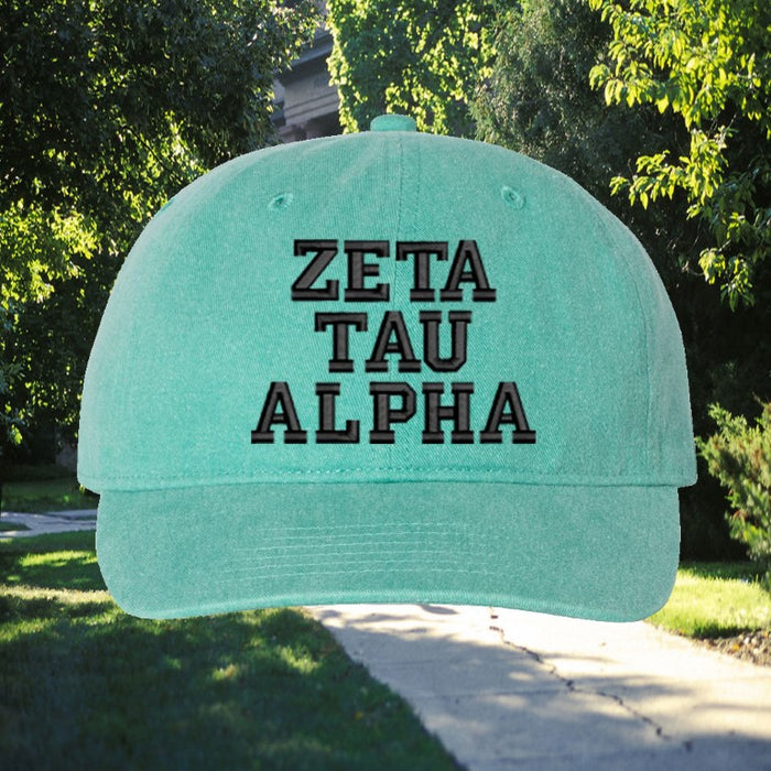 Zeta Tau Alpha Comfort Colors Varsity Hat