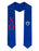Chi Phi Lettered Graduation Sash Stole with Crest