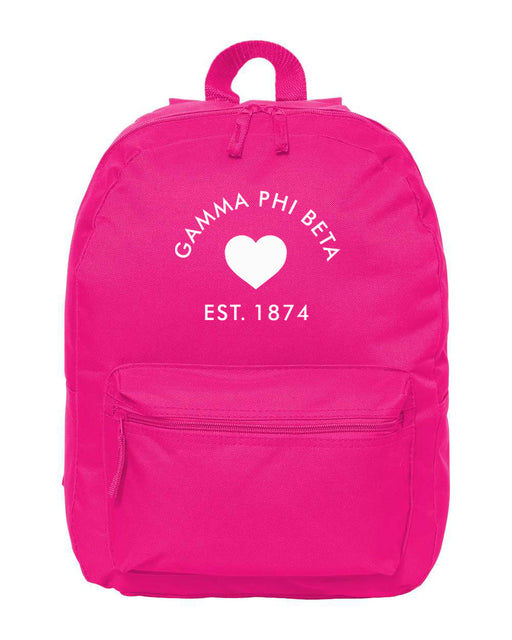 Gamma Phi Beta Mascot Embroidered Backpack