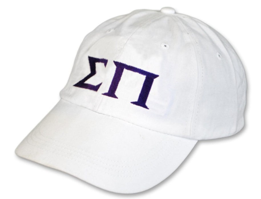 Sigma Pi Greek Letter Embroidered Hat