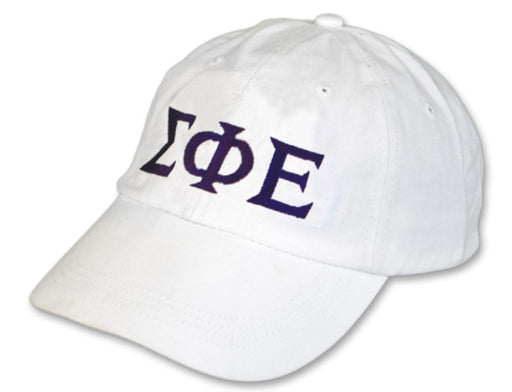 Sigma Phi Epsilon Greek Letter Embroidered Hat