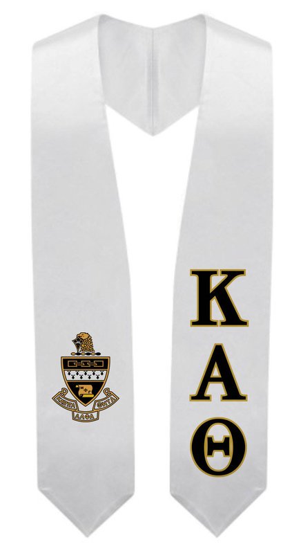 Kappa Alpha Theta Super Crest Graduation Stole