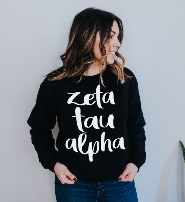 Zeta Tau Alpha Superscript Crewneck Sweatshirt