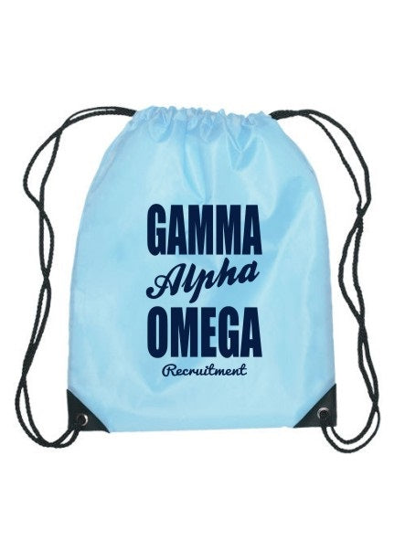 Gamma Alpha Omega Cursive Impact Sports Bag