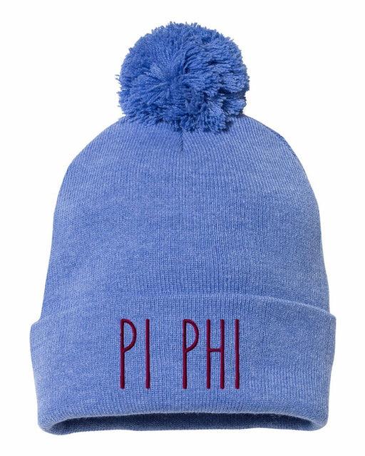 Pi Beta Phi Sorority Beanie With Pom Pom