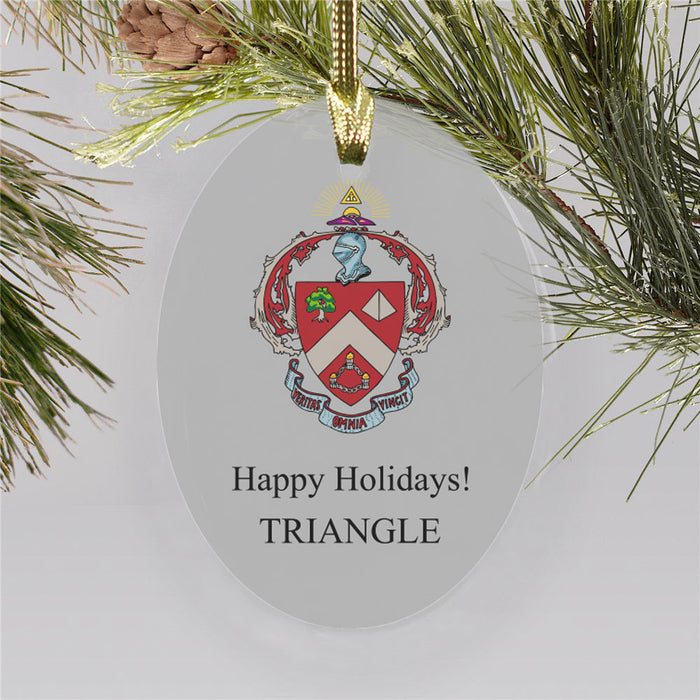 Triangle Color Crest Ornament
